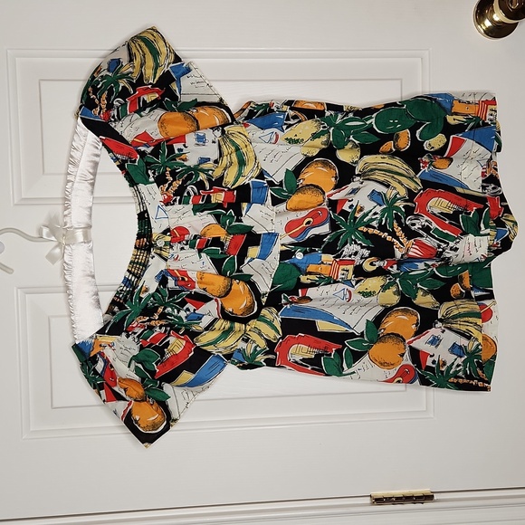 J. Crew Ruffle Top Post Card Print Size 12 NWT - Picture 9 of 14